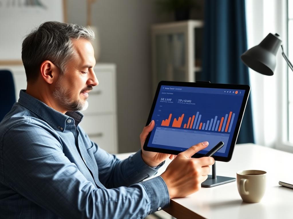 Property owner reviewing live dashboard